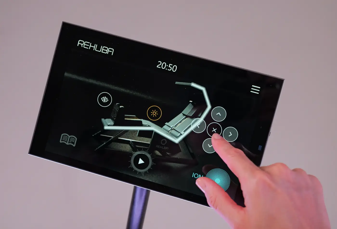 Rehuba control screen session view